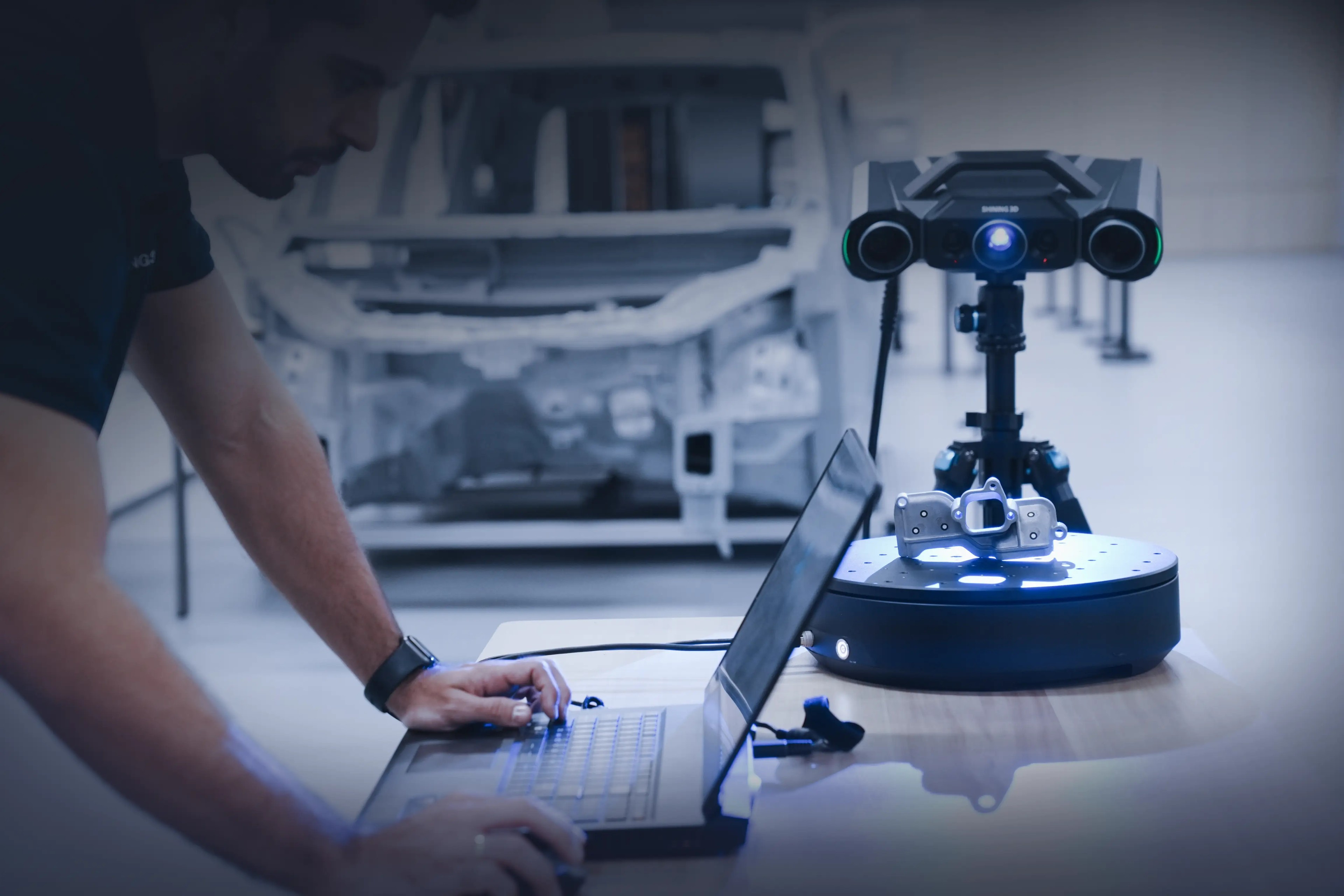 Precision measurement of plastic parts